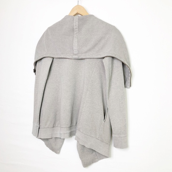 All Saints grey diagonal, open closure jacket - Picture 7 of 10
